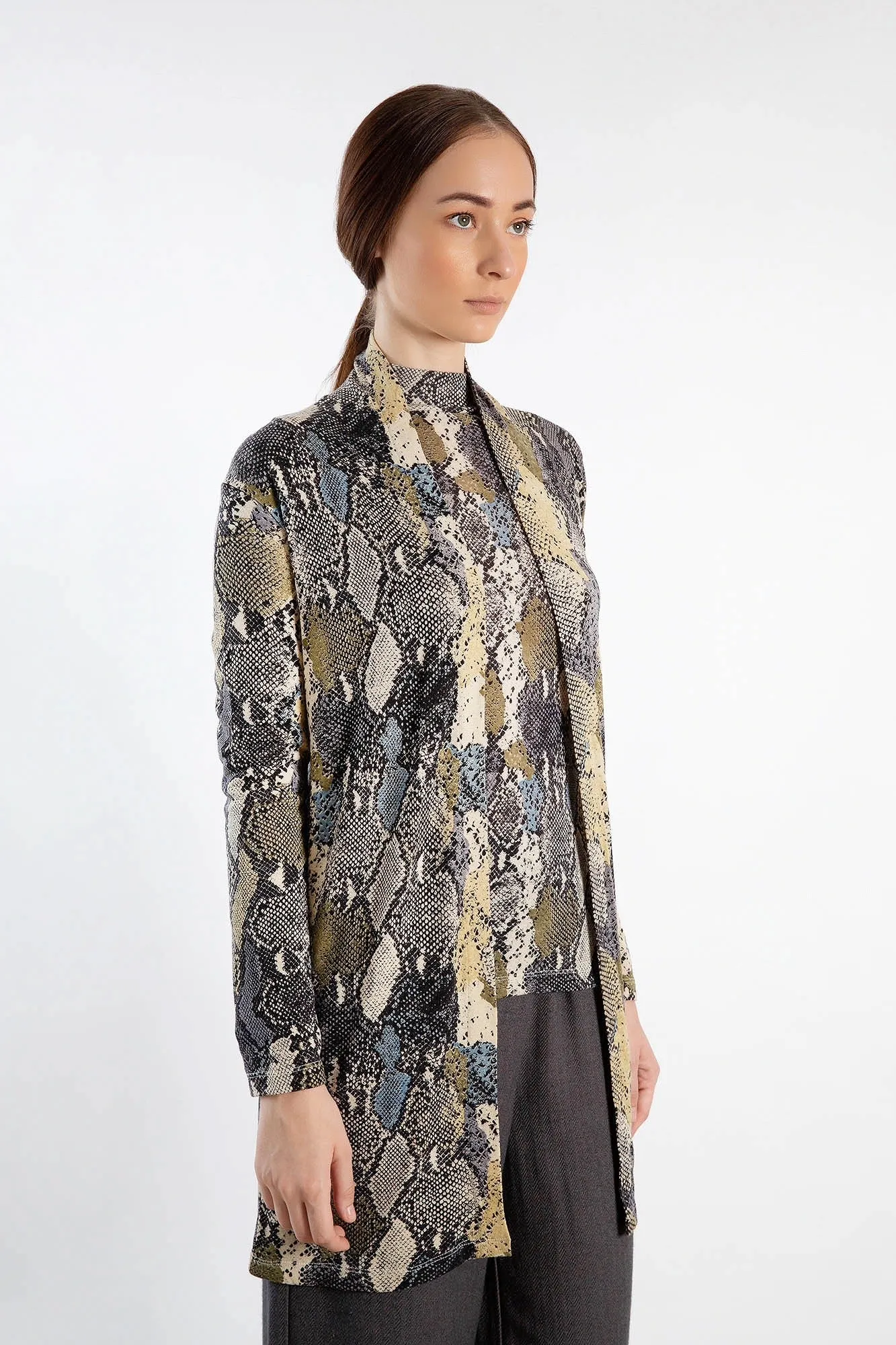 Python Printed Cashmere Twin Set
