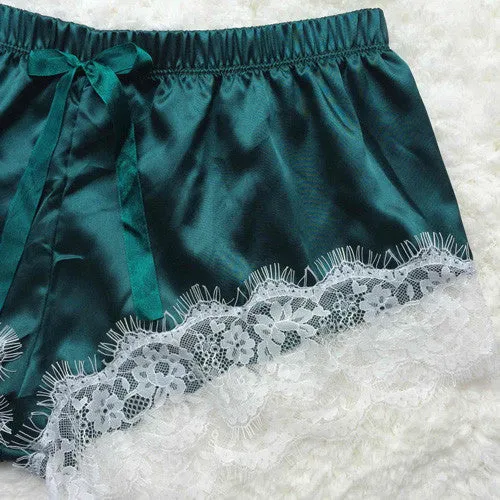 Satin Camisole  And Shorts Set