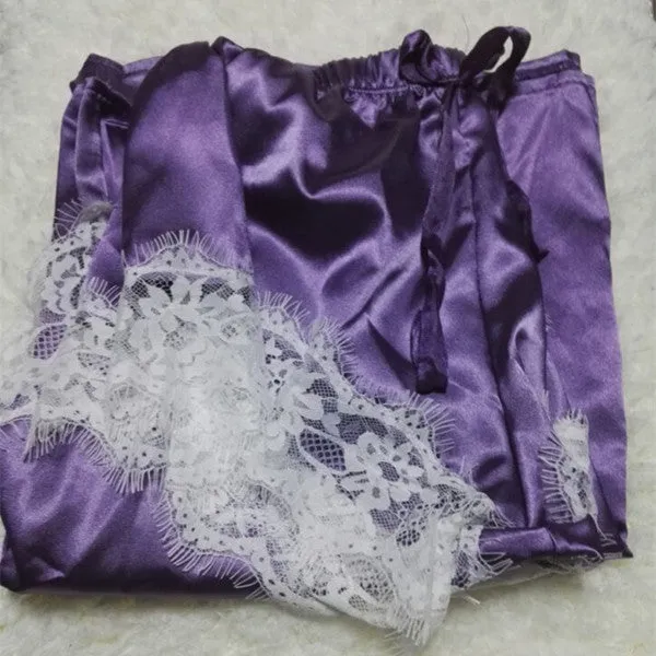 Satin Camisole  And Shorts Set