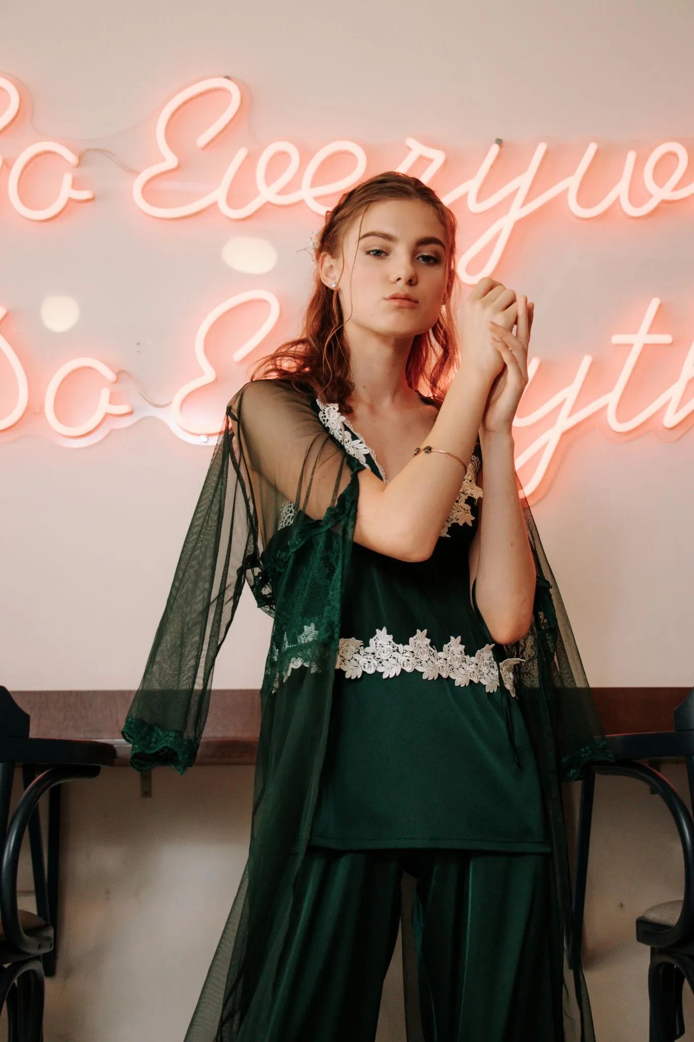 Seraphina Lounge Set in Emerald