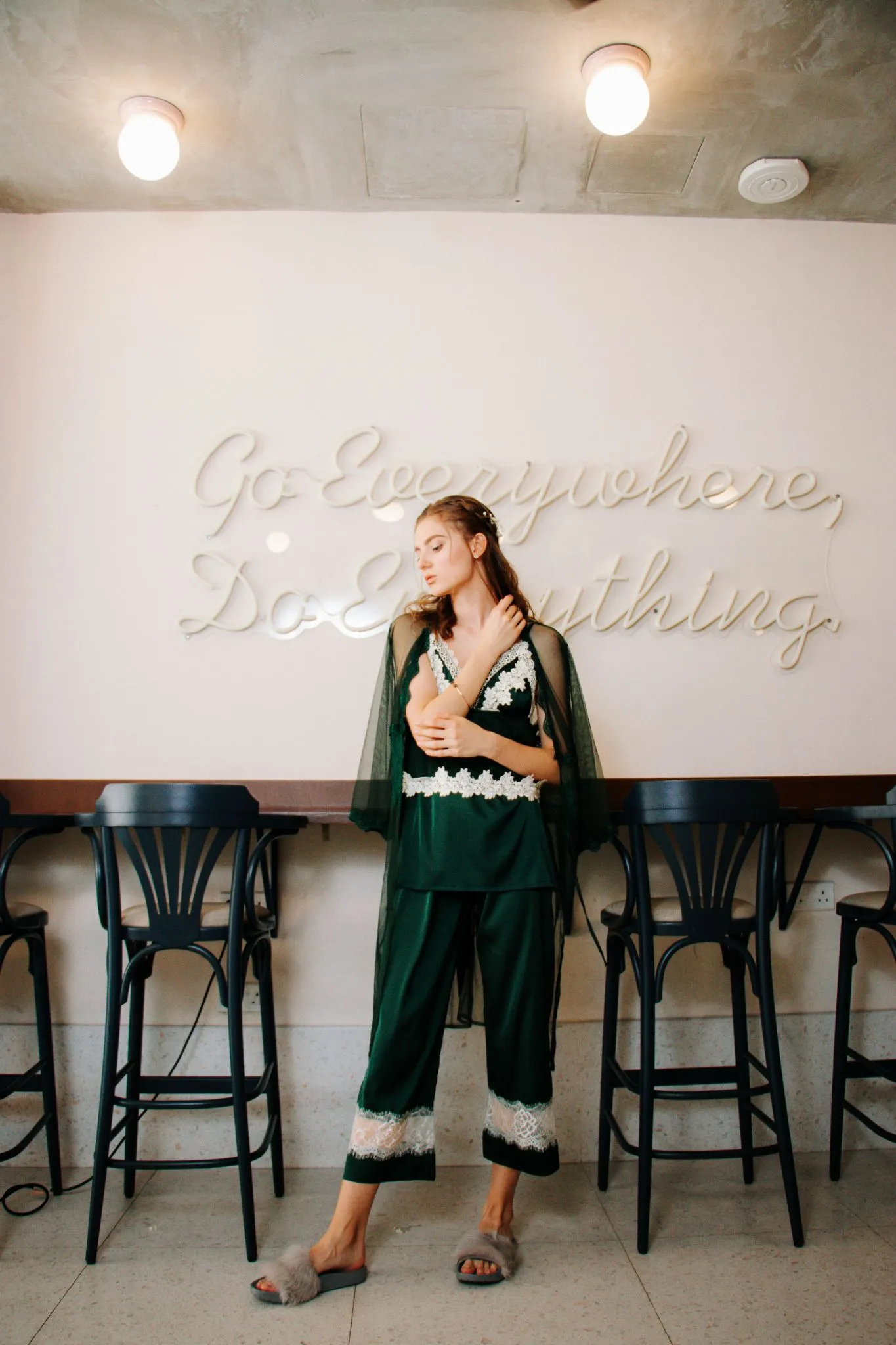 Seraphina Lounge Set in Emerald