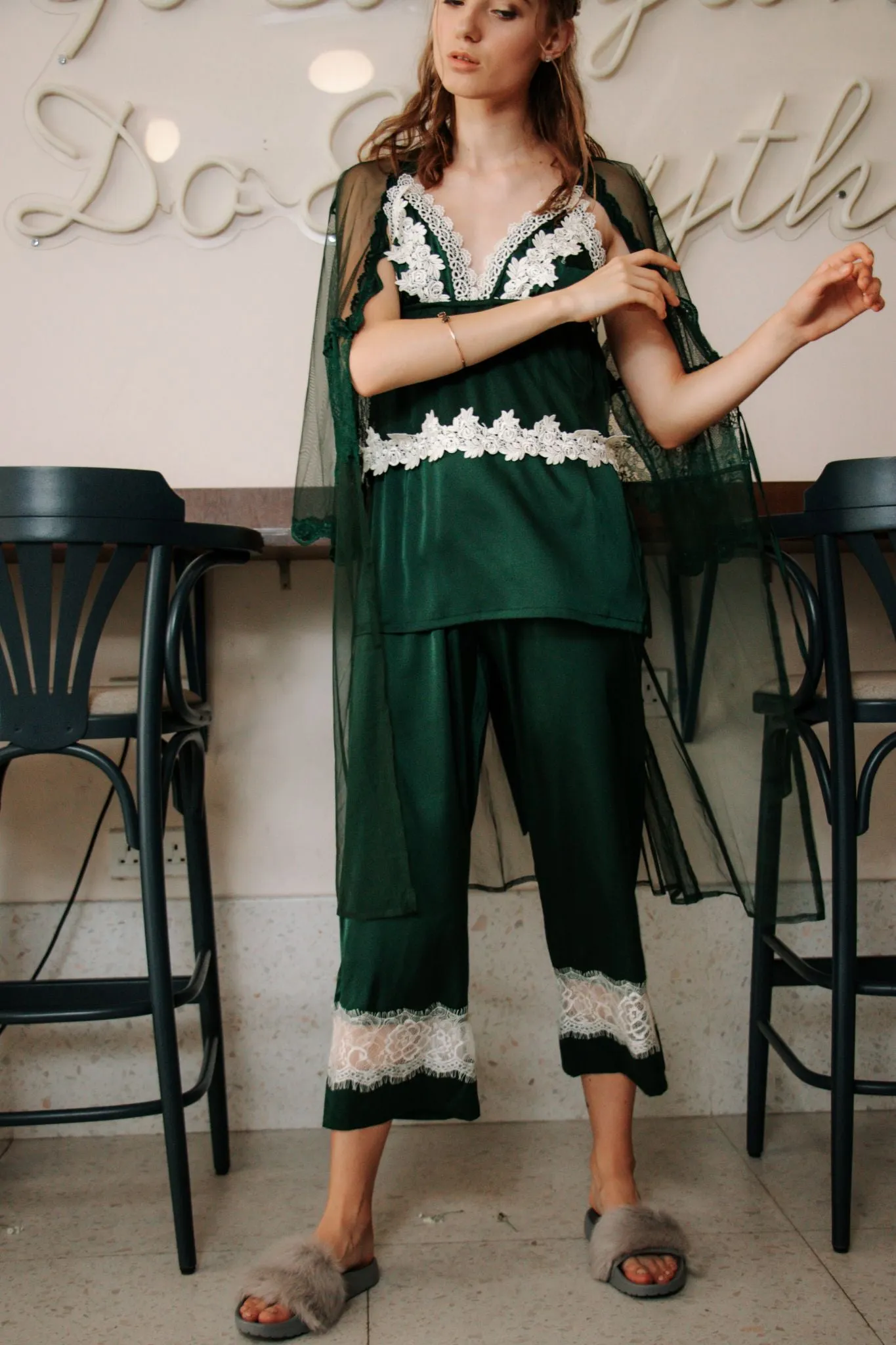 Seraphina Lounge Set in Emerald