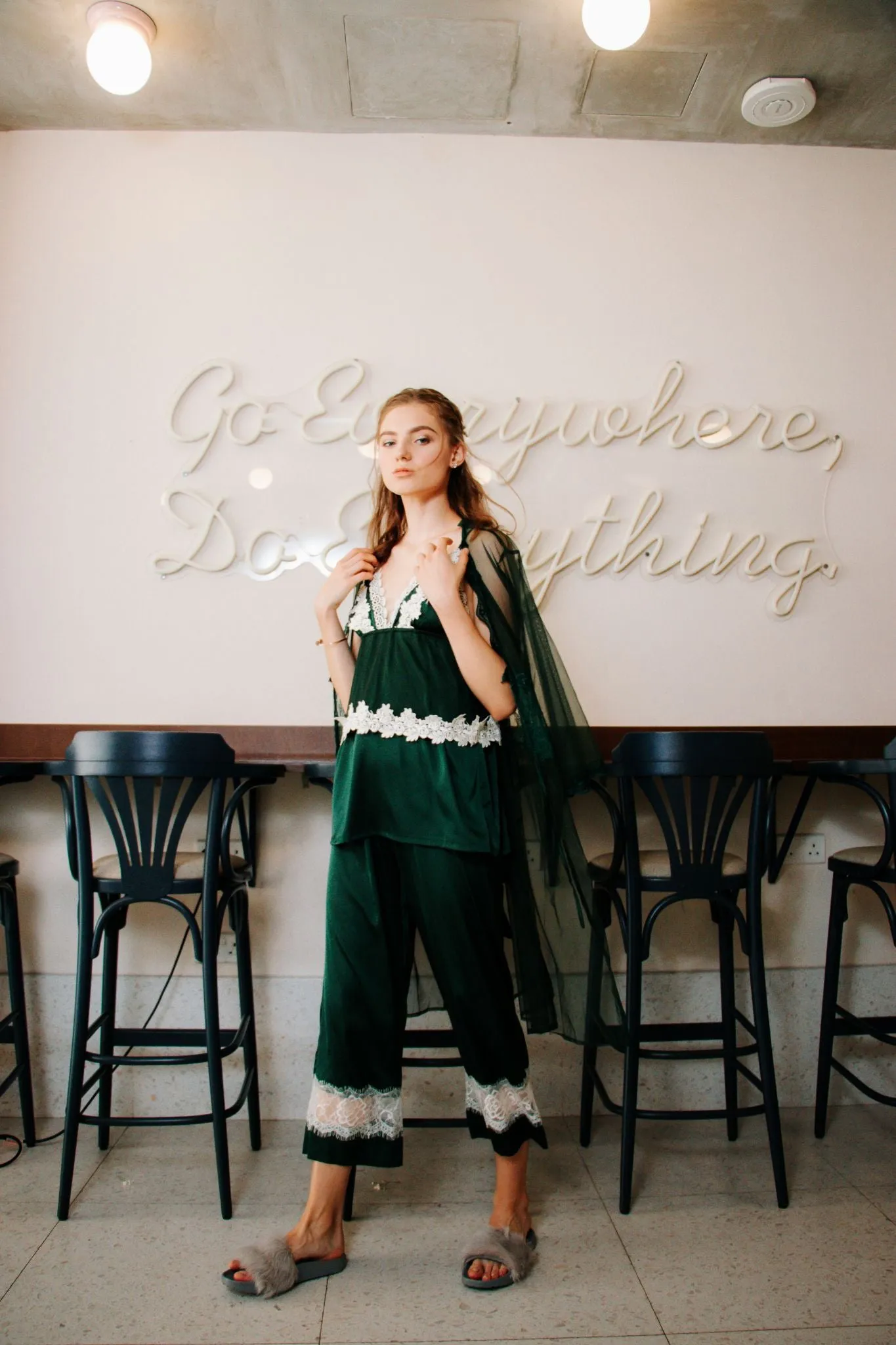 Seraphina Lounge Set in Emerald