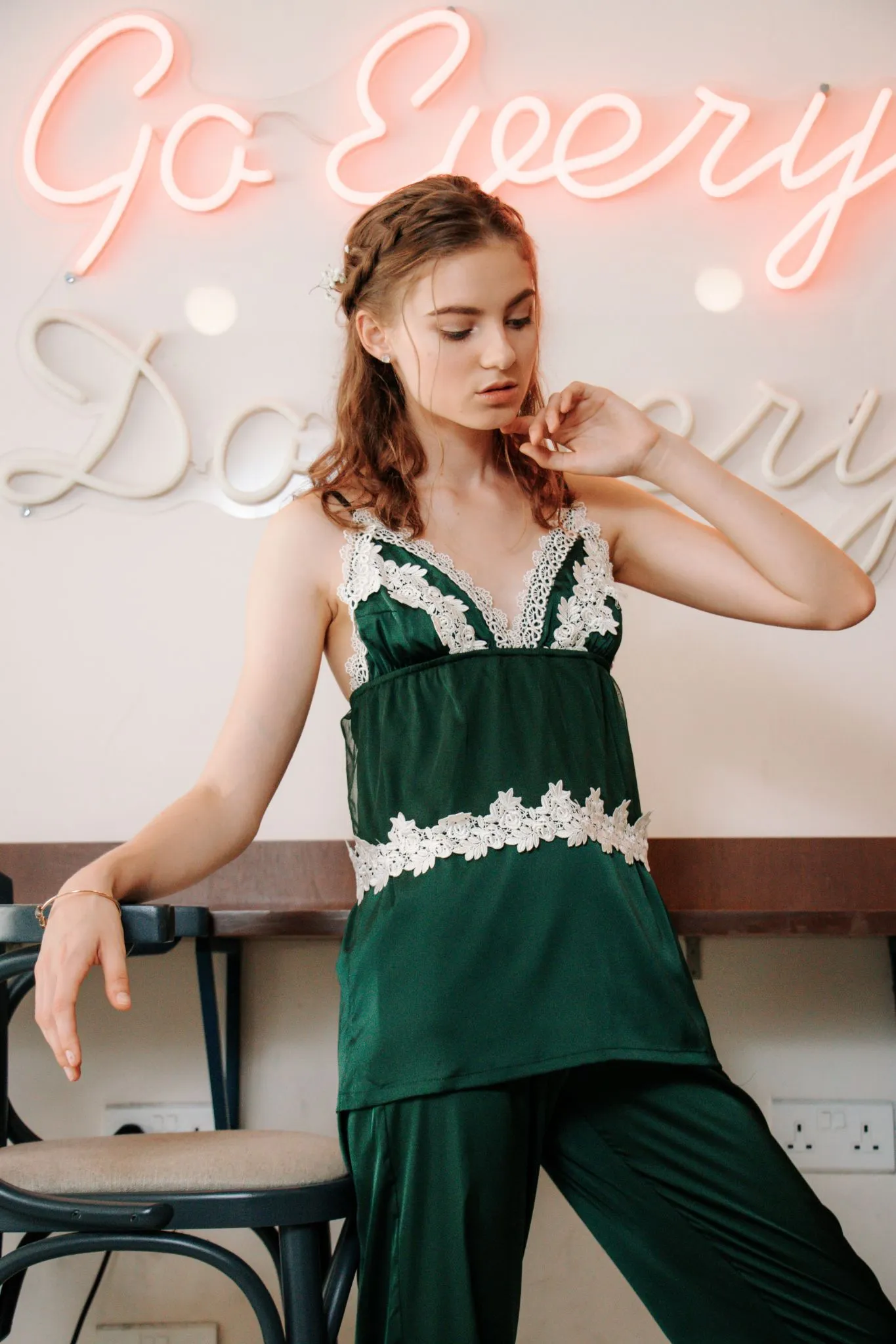 Seraphina Lounge Set in Emerald