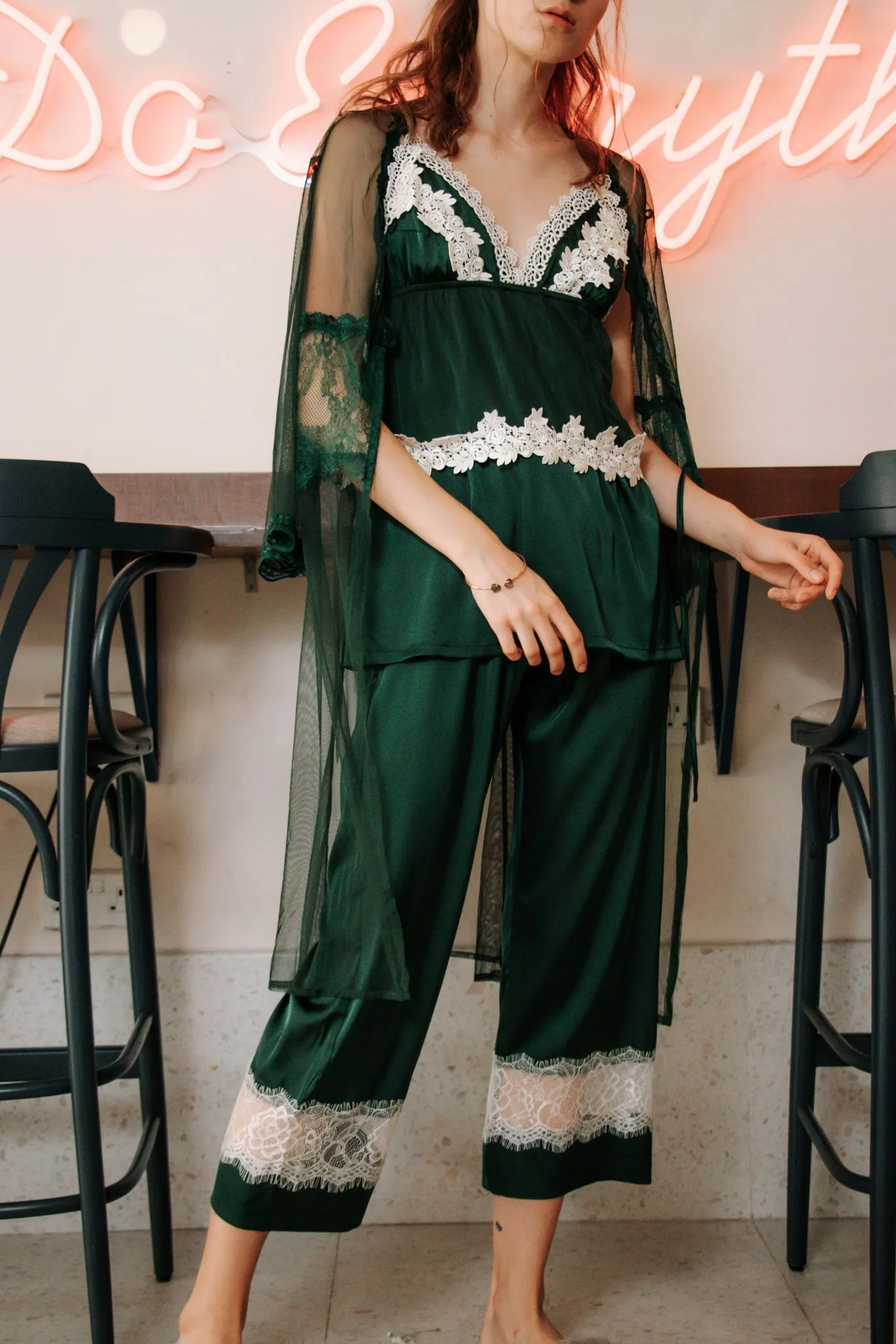 Seraphina Lounge Set in Emerald