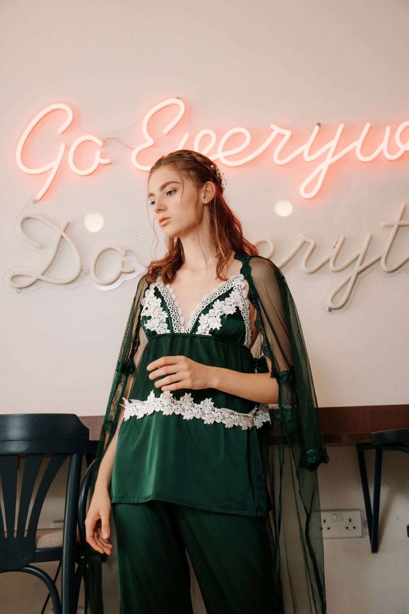 Seraphina Lounge Set in Emerald
