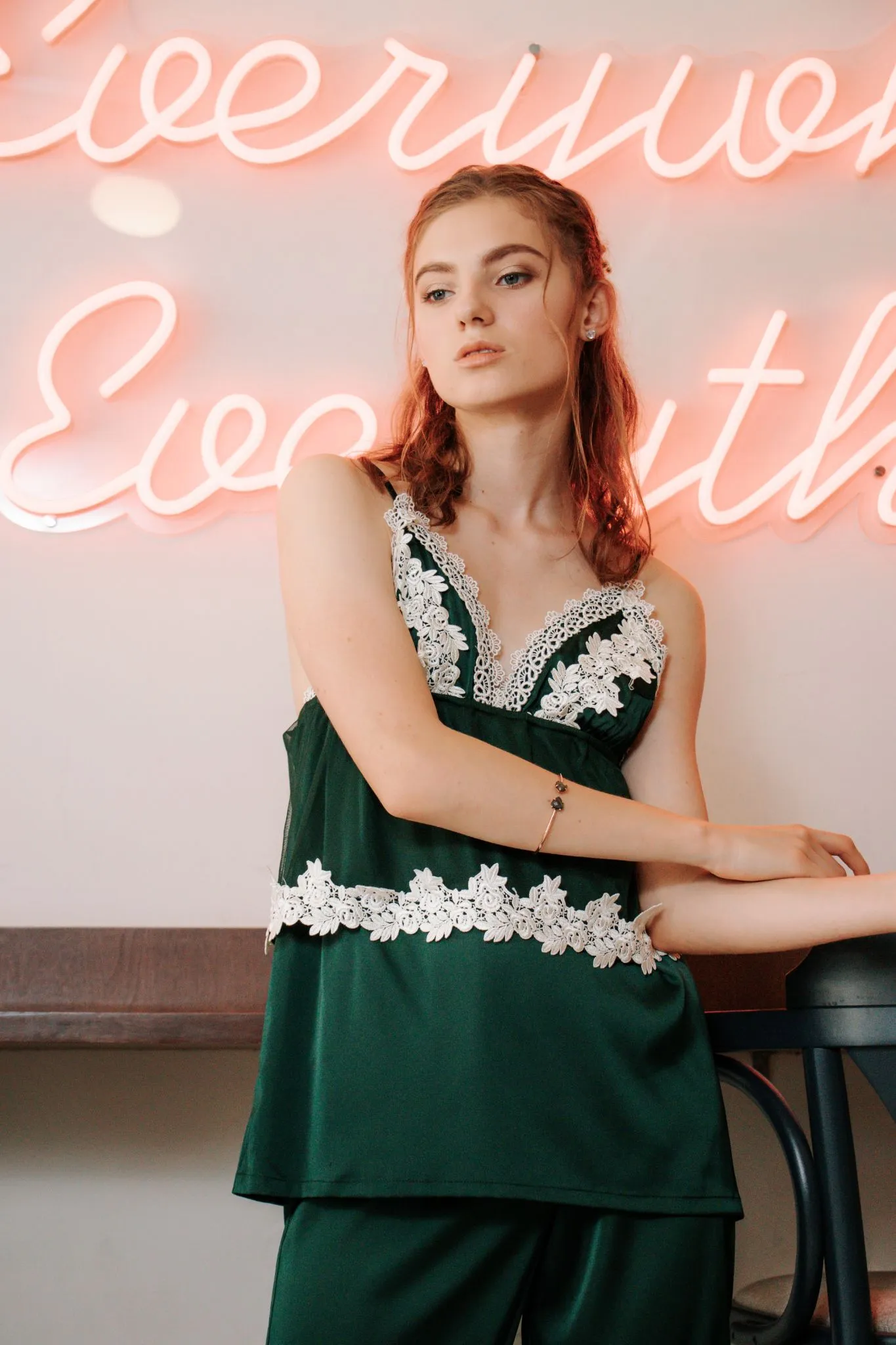 Seraphina Lounge Set in Emerald