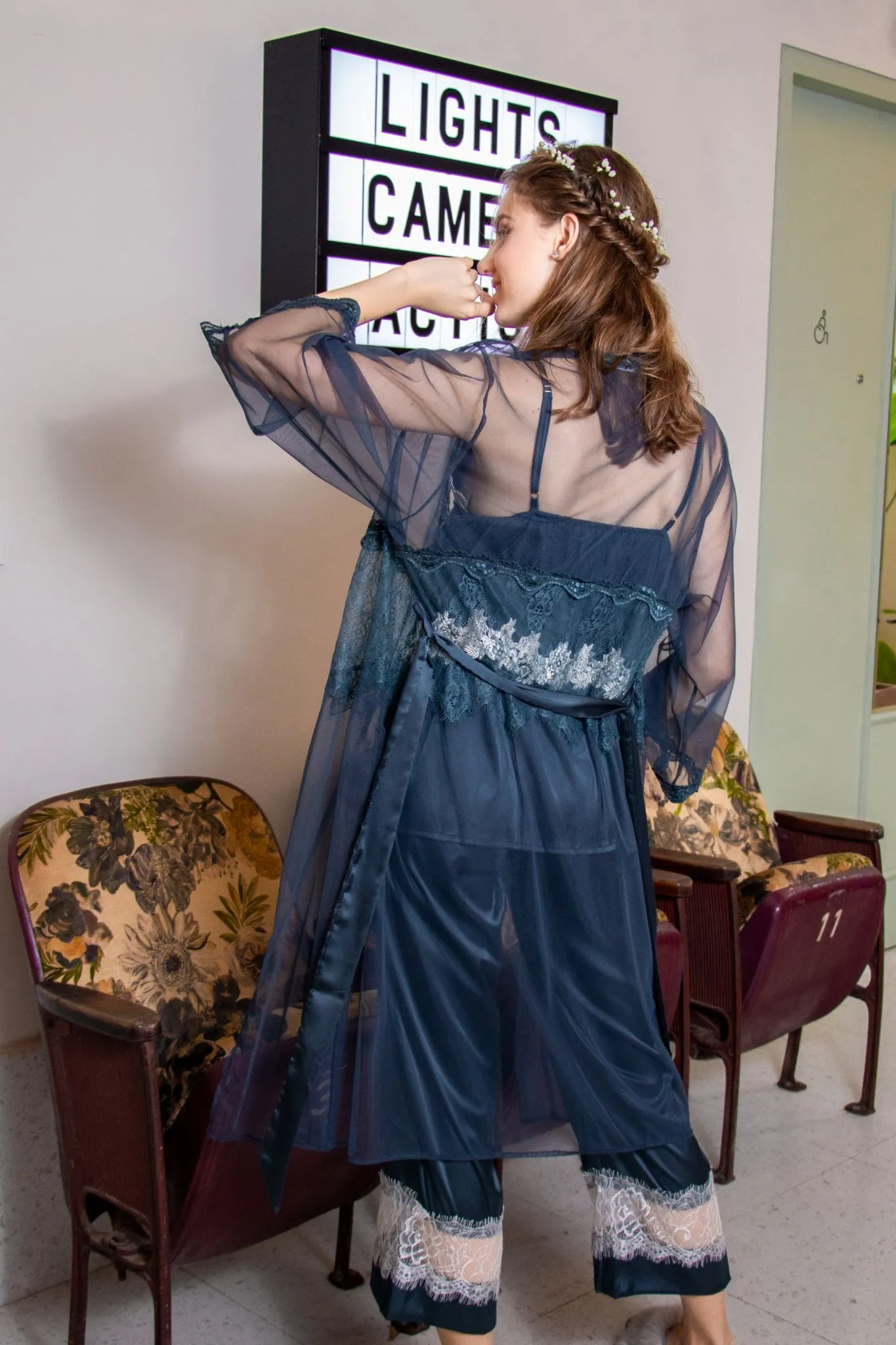 Seraphina Lounge Set in Yale Blue