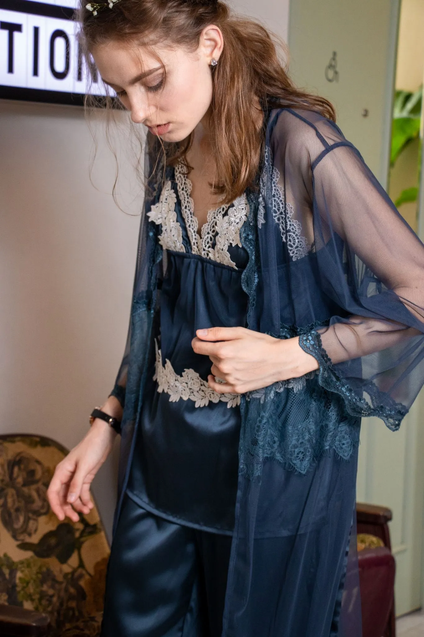 Seraphina Lounge Set in Yale Blue