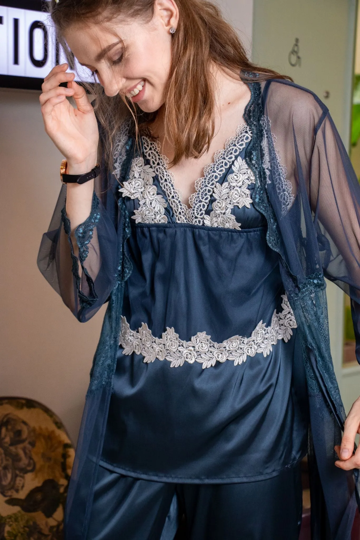 Seraphina Lounge Set in Yale Blue