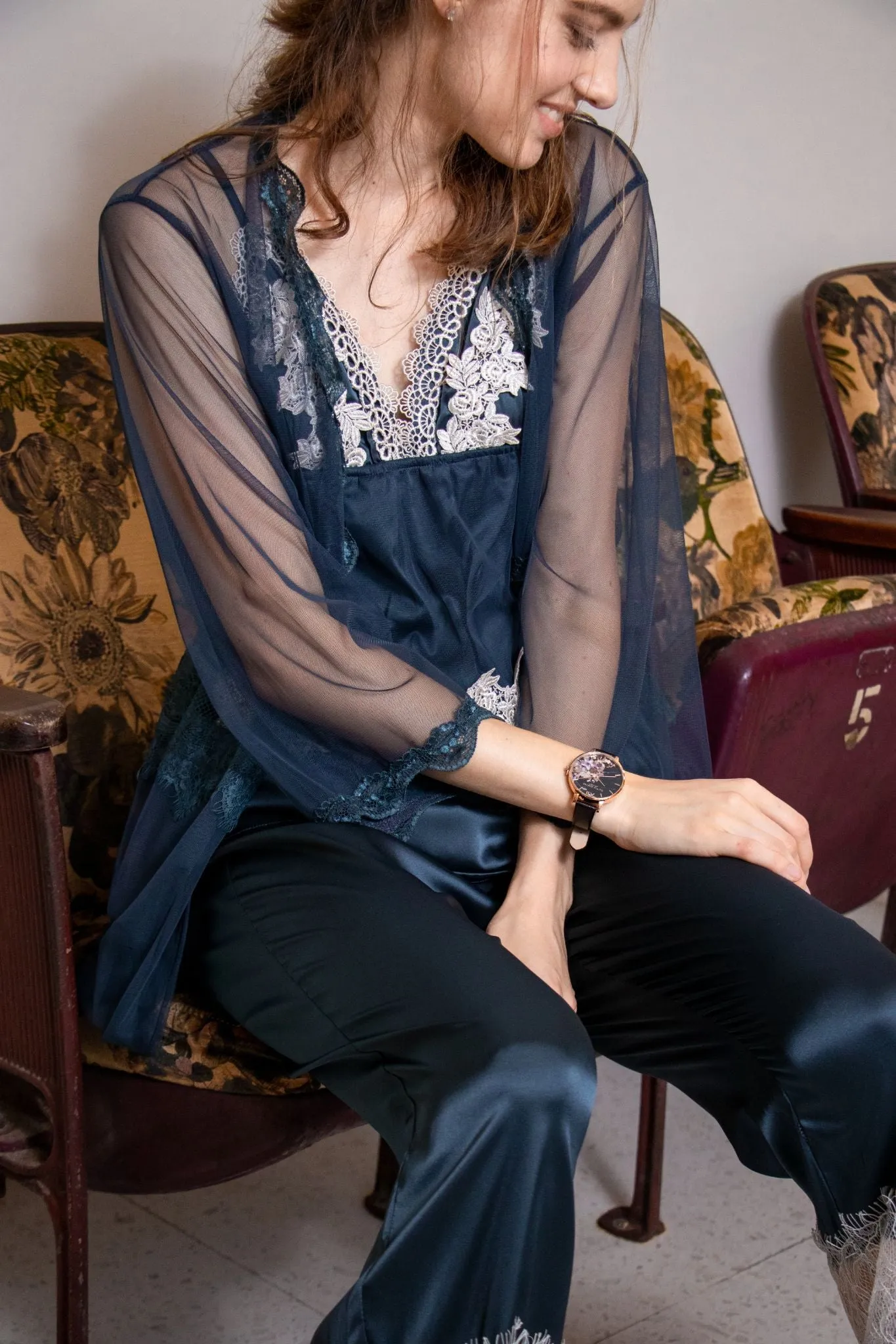 Seraphina Lounge Set in Yale Blue
