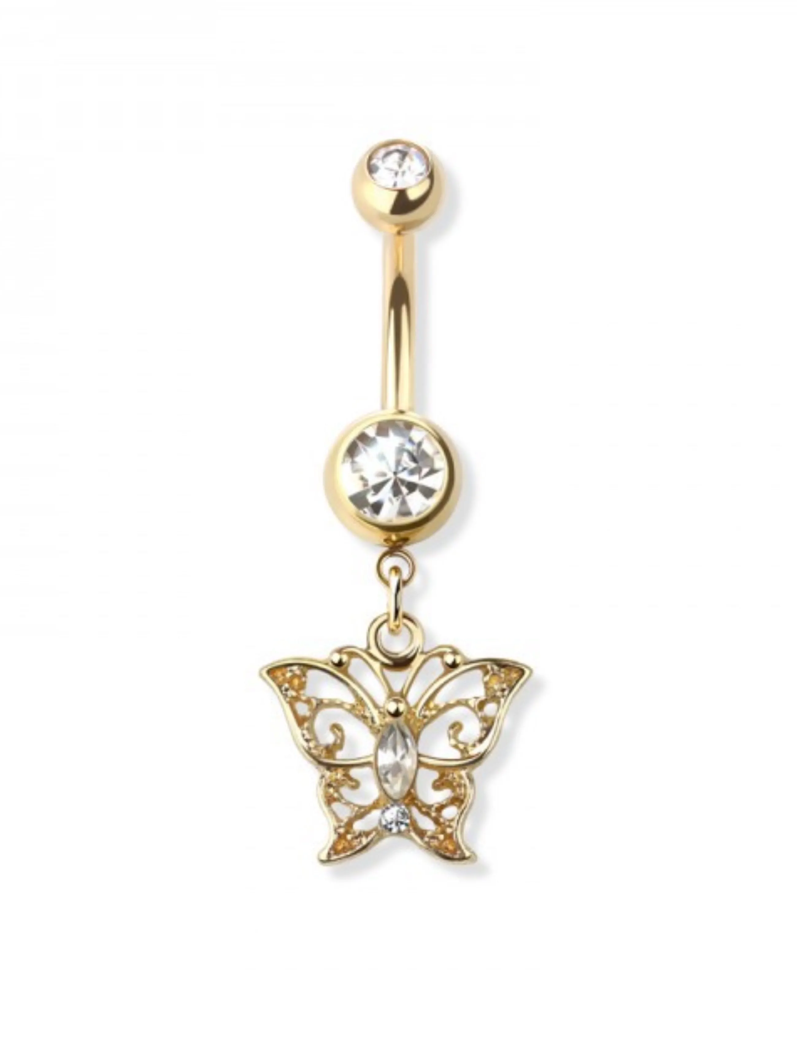 Serenity Butterfly Belly Ring