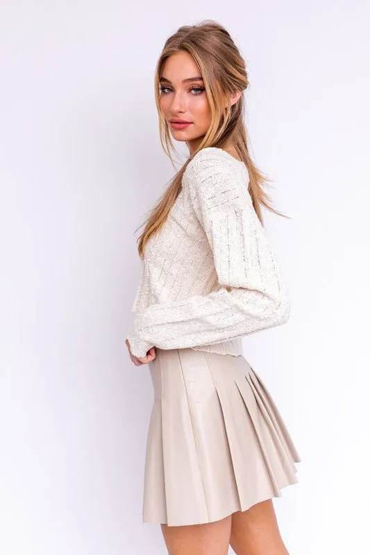 Set the Vibe V-Neck Pullover Sweater