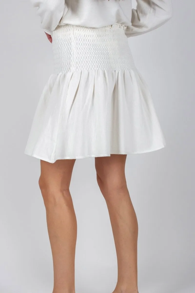 SHELBY SKIRT 20" (IVORY)