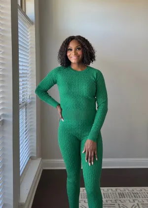 The Faye Cable Knit Sweater Set