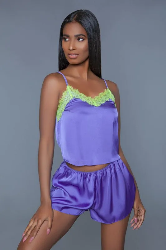 Womens Callie Satin Set Sleepwear