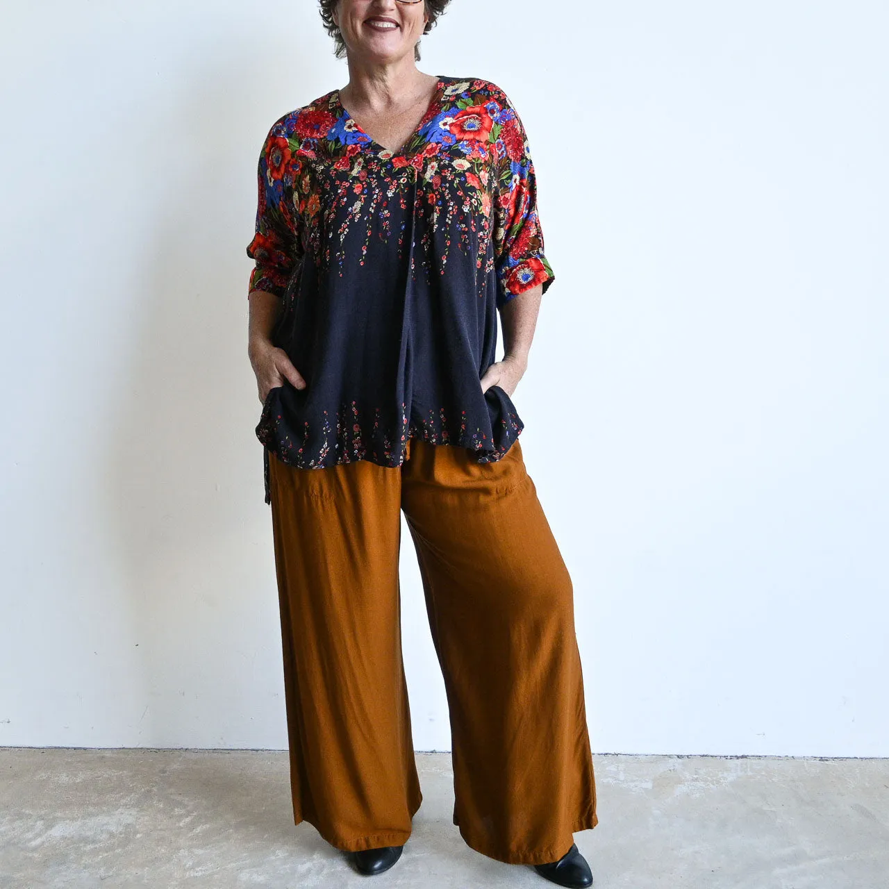 Zen Kaftan Blouse - Floral