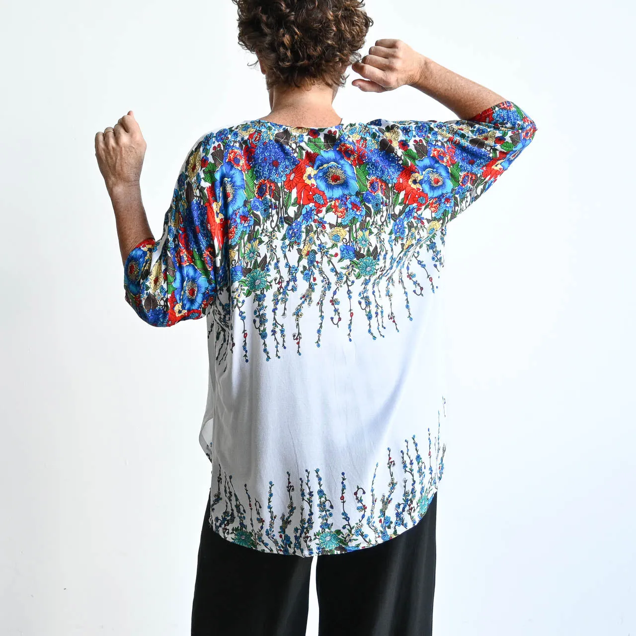 Zen Kaftan Blouse - Floral