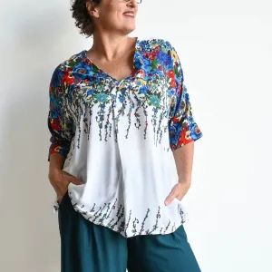 Zen Kaftan Blouse - Floral