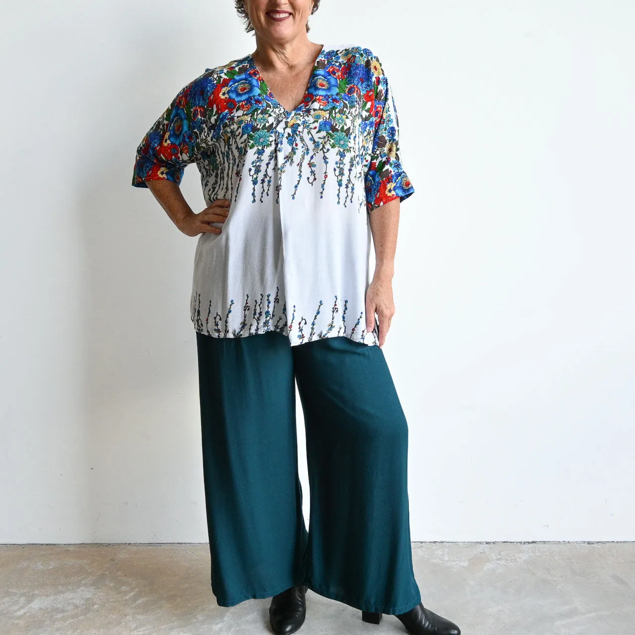 Zen Kaftan Blouse - Floral