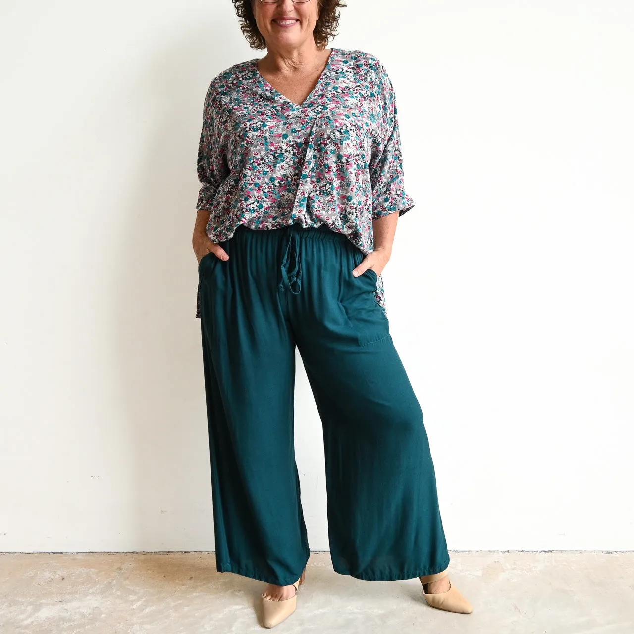 Zen Kaftan Blouse - Meadow Flower