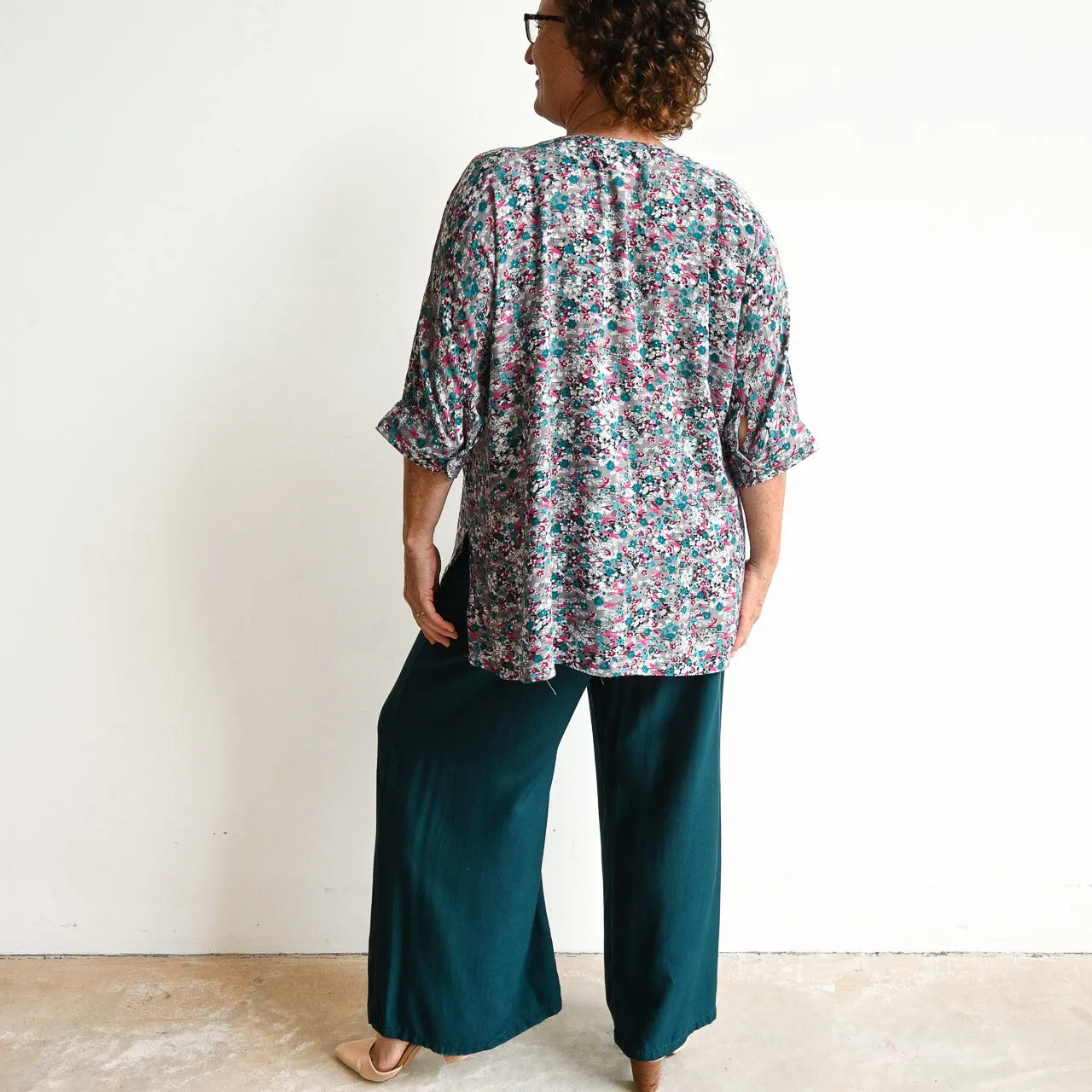 Zen Kaftan Blouse - Meadow Flower