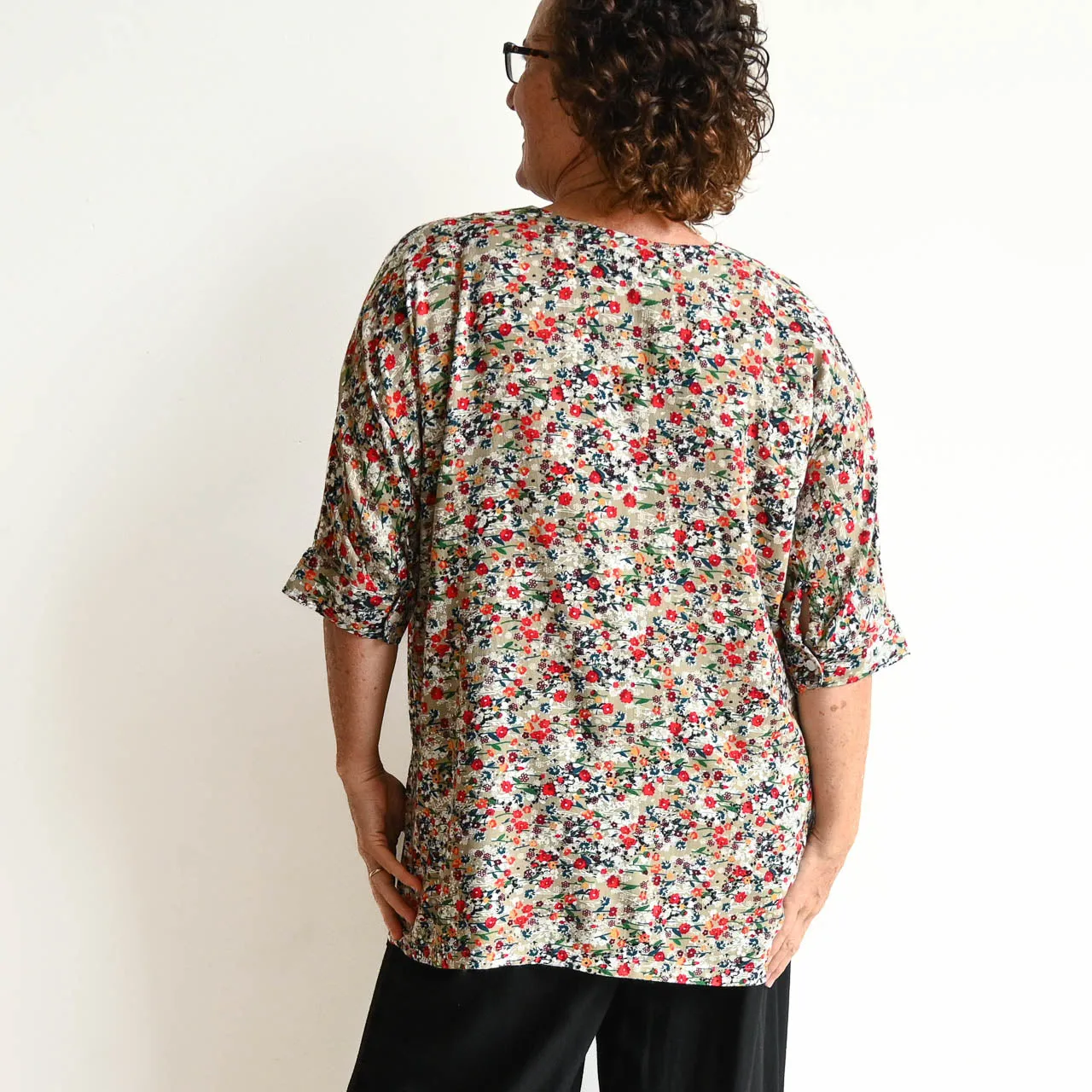 Zen Kaftan Blouse - Meadow Flower