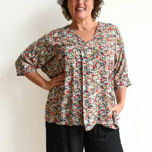 Zen Kaftan Blouse - Meadow Flower
