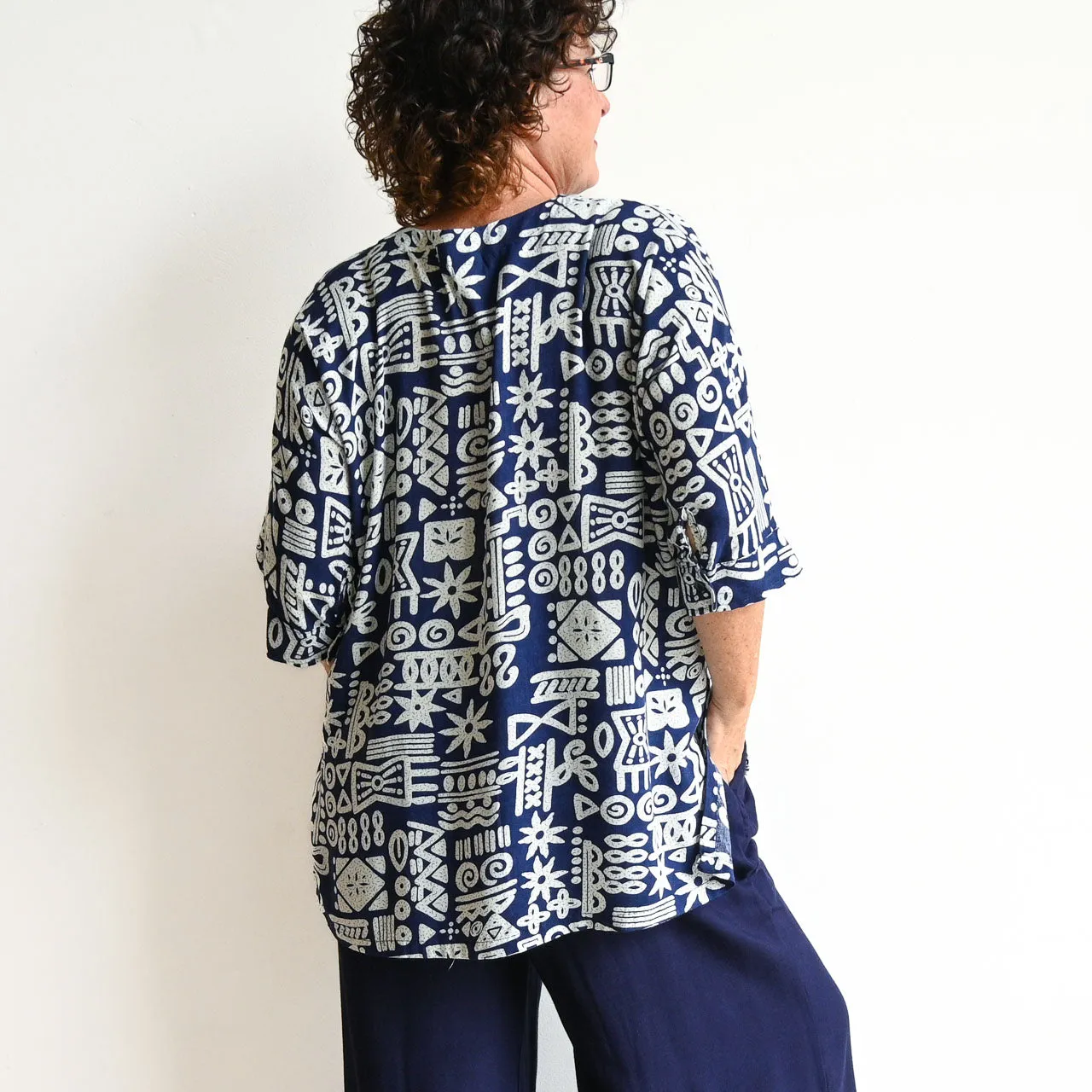 Zen Kaftan Blouse - Tribal
