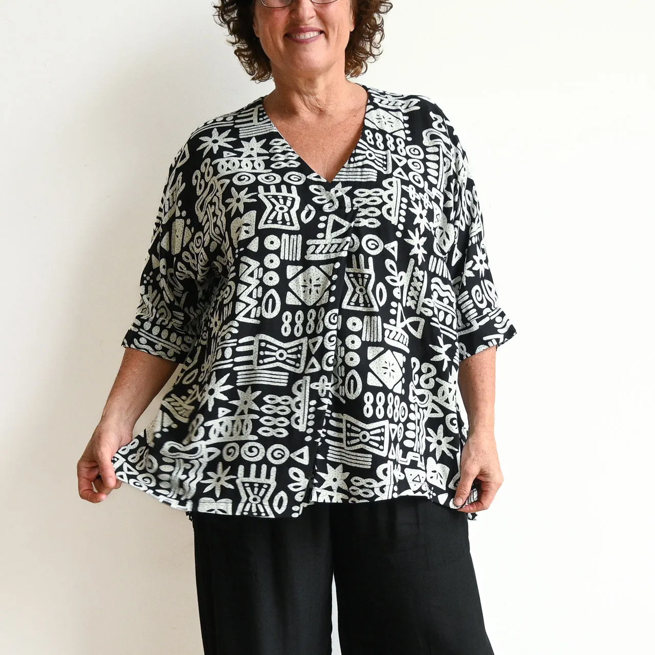 Zen Kaftan Blouse - Tribal