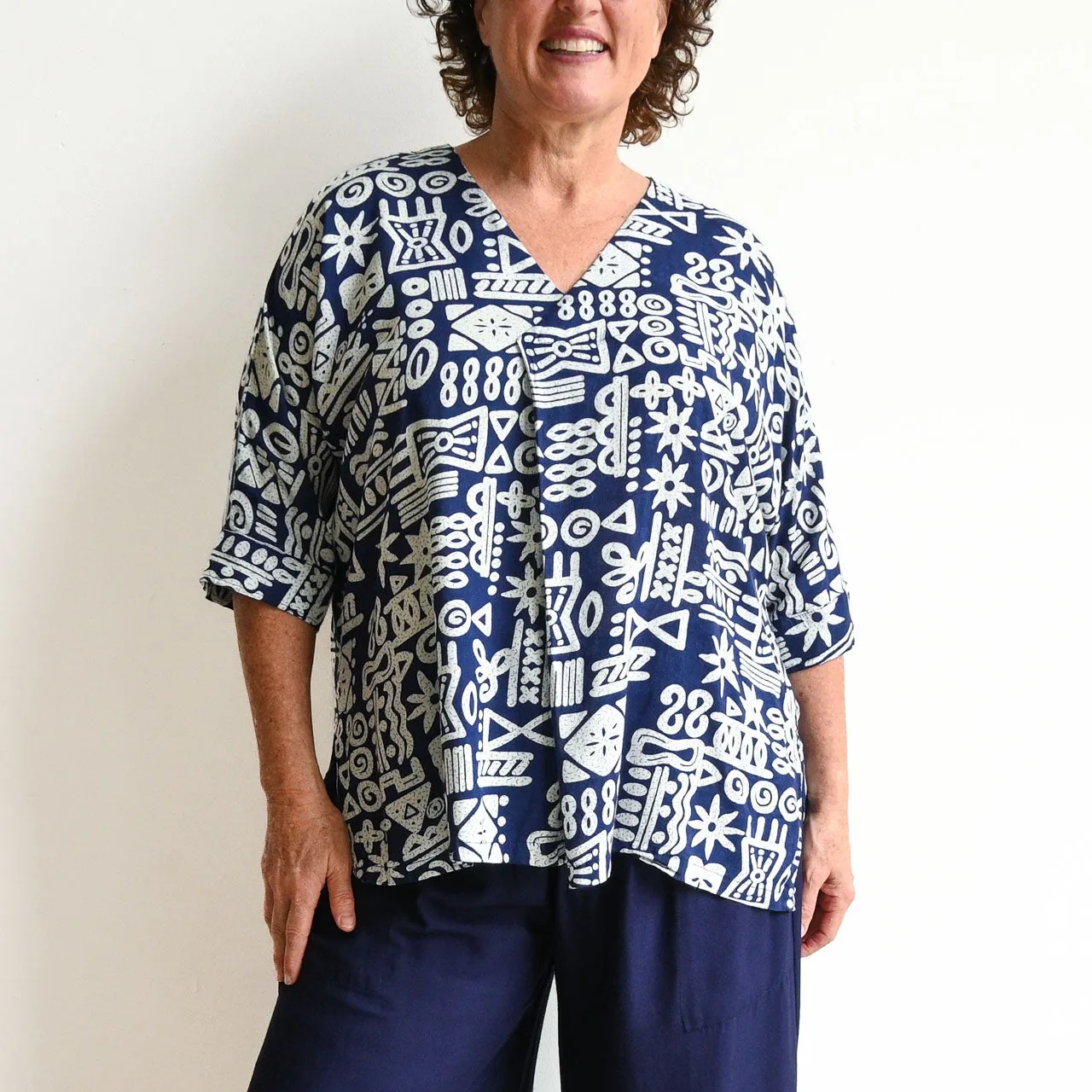 Zen Kaftan Blouse - Tribal