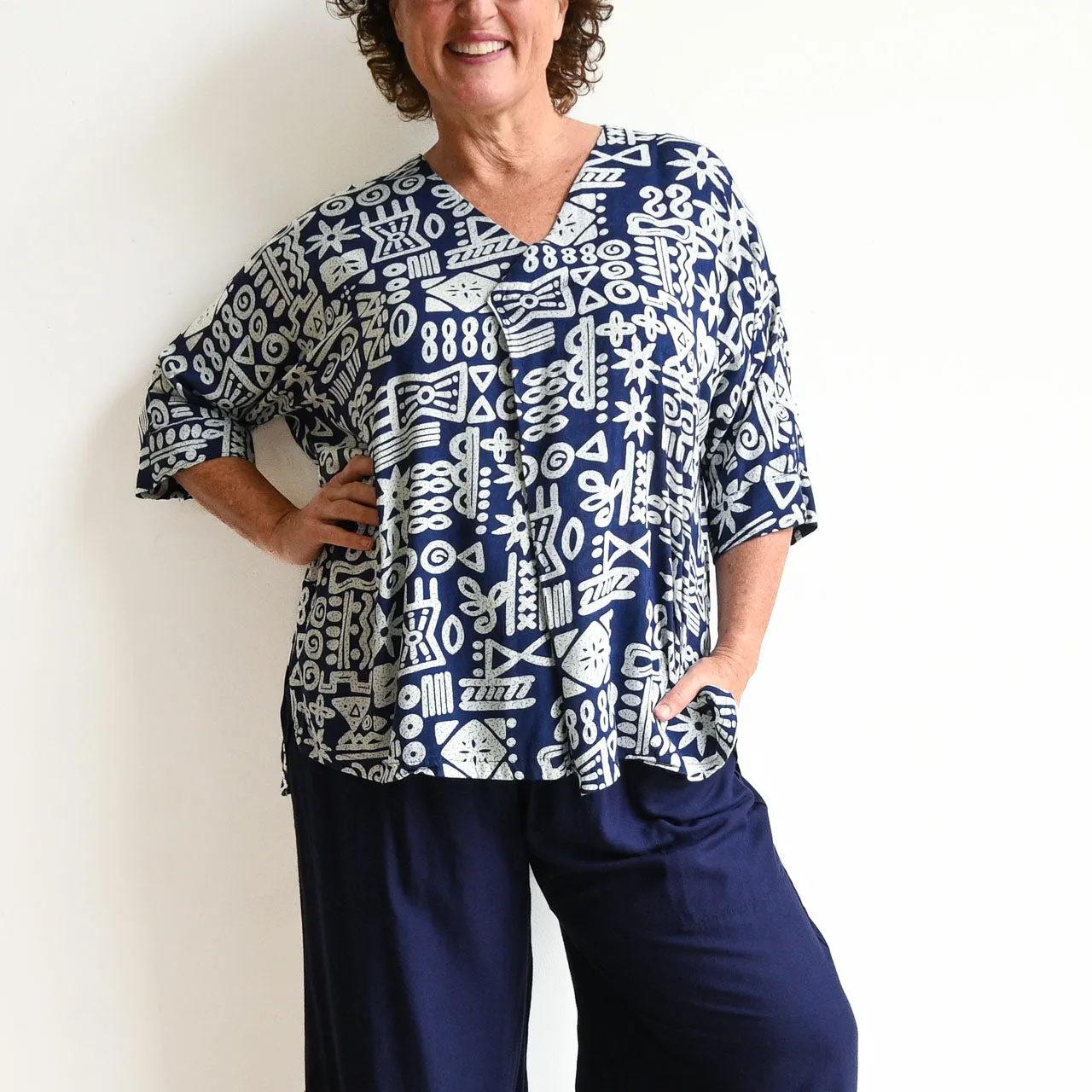Zen Kaftan Blouse - Tribal