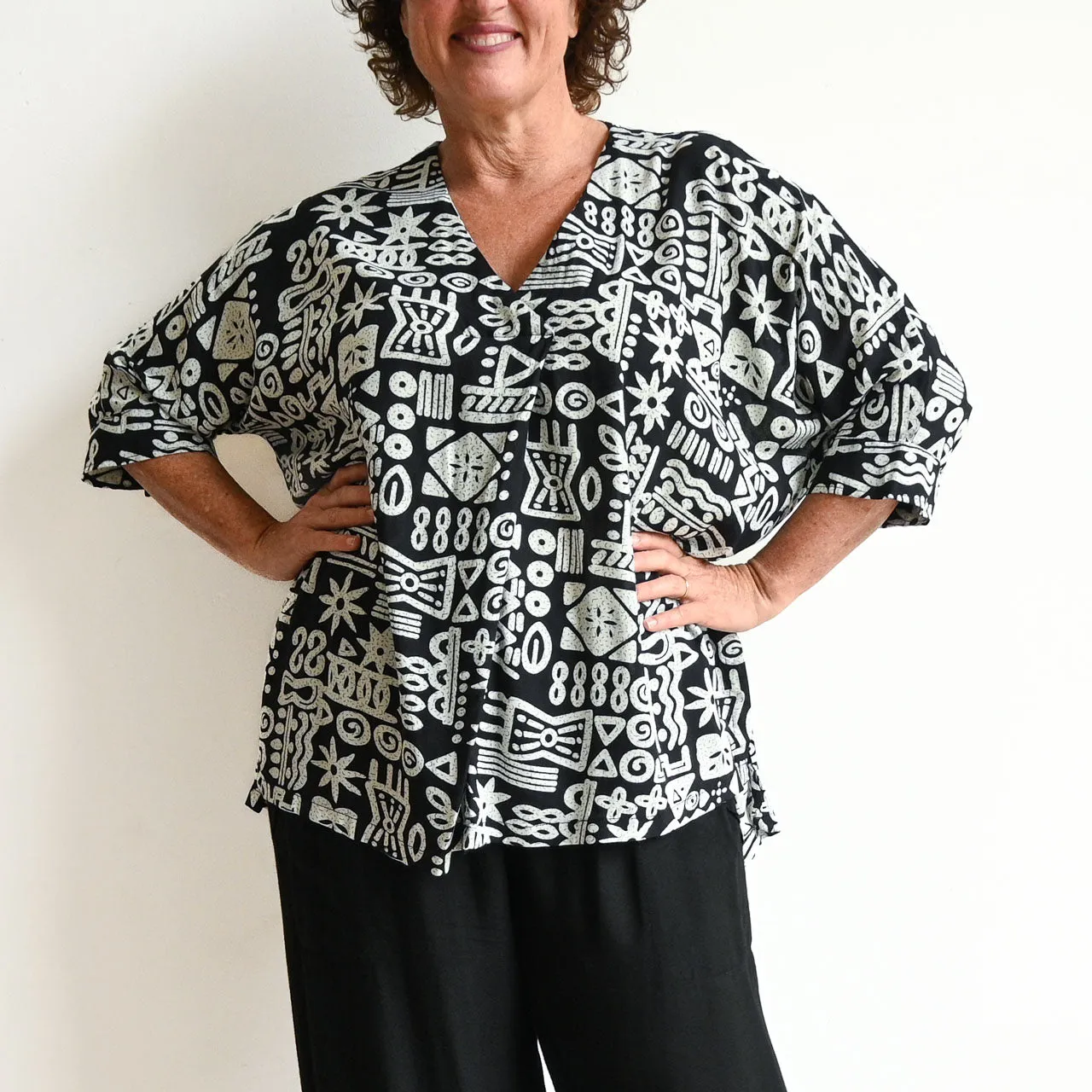Zen Kaftan Blouse - Tribal